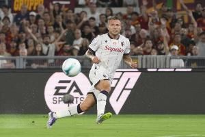 天空：博洛尼亚前锋因莫比莱右股直肌受伤，将伤缺8周