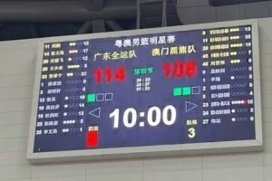 热身赛：贺希宁22分焦泊乔14分 广东全运男篮轻取中国澳门黑熊