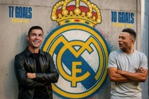 姆巴佩赛季前9轮西甲进10球是近11年皇马首人，C罗同期狂轰17球