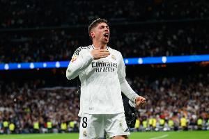 巴尔韦德为皇马出战337场正式比赛,乌拉圭球员并列最多